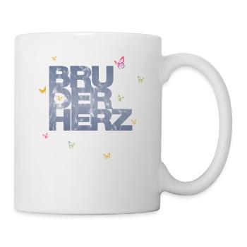 Bruderherz Bester Bruder der Welt Geschenkidee - Tasse - Weiß - Rechts