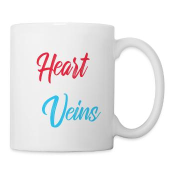 Feu dans mon cœur Par dans mes veines Cool Golf - Mug blanc - blanc - Droite