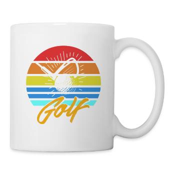 Retro Vintage GOLF Awesome Golfing T-Shirt - Mug - white - Right
