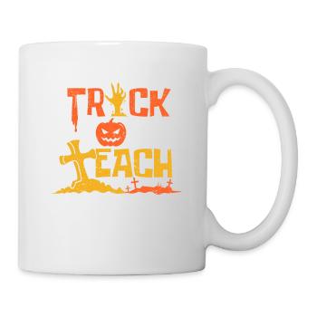 Jolie salle de classe de l’école d’enseignants d’Halloween - Mug blanc - blanc - Droite