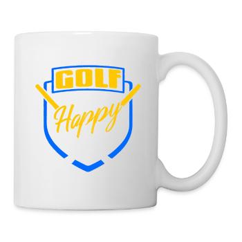 Golf Makes Me Happy Cool Golfing Design T-Shirt - Mug - white - Right