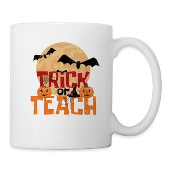 Trick Or Teach Niedlich Halloween Lehrer Schule - Tasse - Weiß - Rechts