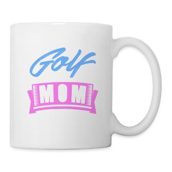 Golf Mom Awesome Retro Golfing T-Shirt Present - Mug - white - Right