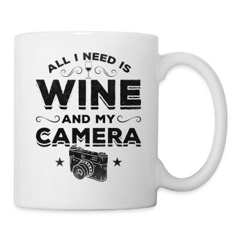 Foto - Alles was ich brauche ist Wein und mein - Tasse - Weiß - Rechts