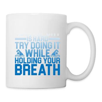 Try doing it while holding your breath 2 - Mug - white - Right