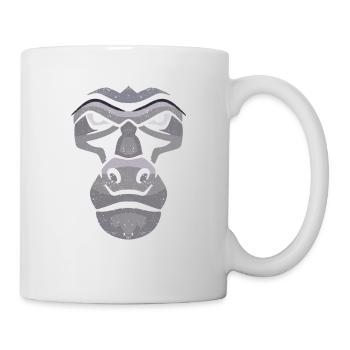 Halloween Gorilla Face Costume Mignon Bigfoot - Mug blanc - blanc - Droite
