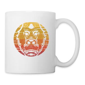 Halloween Gorilla Face Costume Mignon Bigfoot - Mug blanc - blanc - Droite