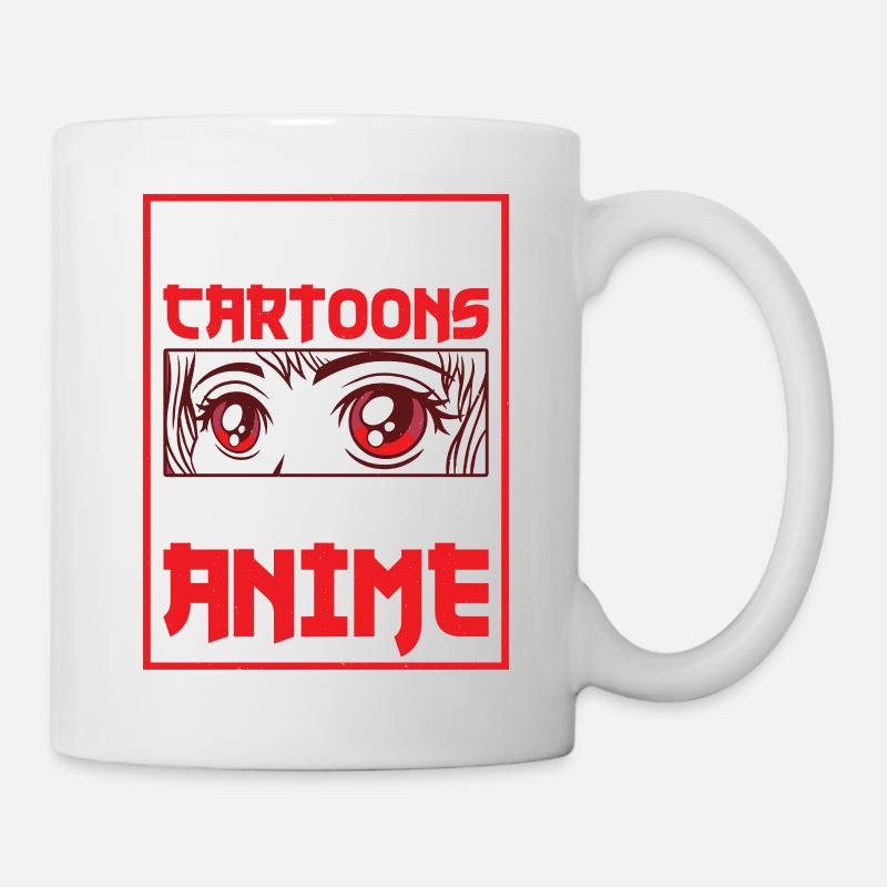 Ce ne sont pas des dessins animés, c’est de l’anime - Mug blanc - blanc