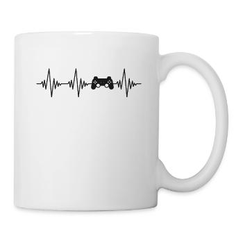 gaming controller Herzschlag - Tasse - Weiß - Rechts