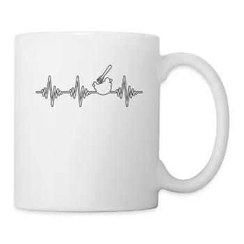 Rythme cardiaque de cuisson - Mug blanc - blanc - Droite