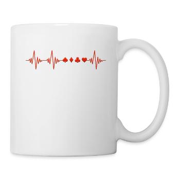 Poker Heartbeat - Mug - white - Right