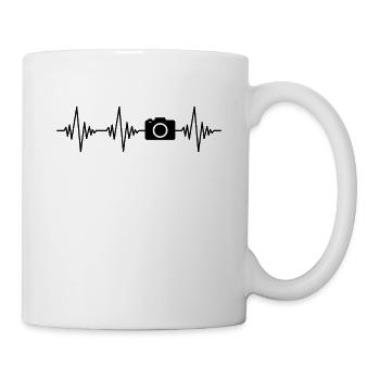 Camera Photograph Heartbeat - Mug - white - Right
