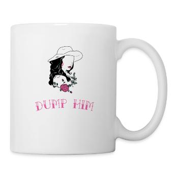 Journée internationale de la femme Jetez-le Silhouette de femme - Mug blanc - blanc - Droite