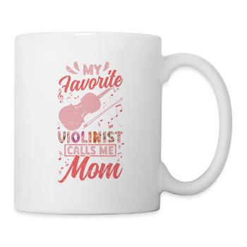Mein Lieblingsgeiger Nennt Mich Mama-musiker-musik - Tasse - Weiß - Rechts