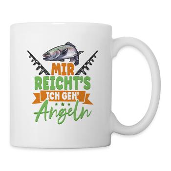 Angler Mir Reichts Ich Geh Angeln - Tasse - Weiß - Rechts