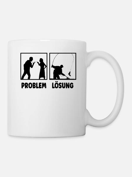 Angeln Angler - Tasse - Weiß