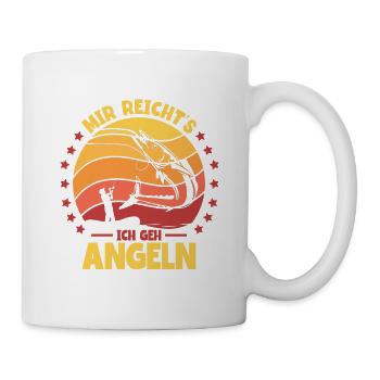 Angler Mir Reichts Ich Geh Angeln - Tasse - Weiß - Rechts