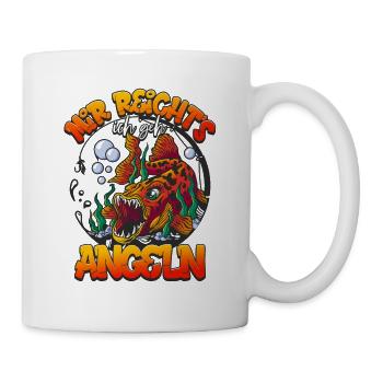 Angler Mir Reichts Ich Geh Angeln - Tasse - Weiß - Rechts