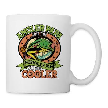 Angeln Angler Papa - Tasse - Weiß - Rechts