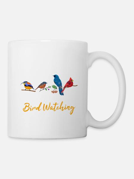 I'm Not Denying Anything Funny Bird Watching Bird - Tasse - Weiß