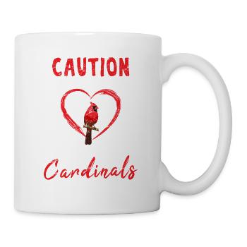 La prudence peut parler des cardinaux du nord - Mug blanc - blanc - Droite