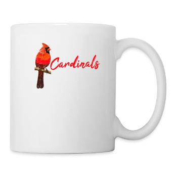 Je me demande si drôle d’amoureux des oiseaux cardinaux du Nord Bir - Mug blanc - blanc - Droite