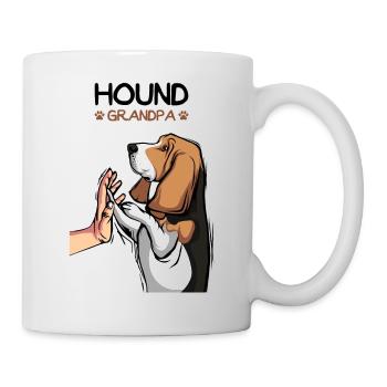 Basset Hound Grandpa Dogs - Mug - white - Right