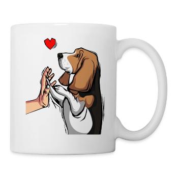 Basset Hound - Mug - white - Right