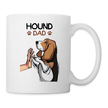 Basset Hound Dogs Papa Dad Owner - Mug - white - Right
