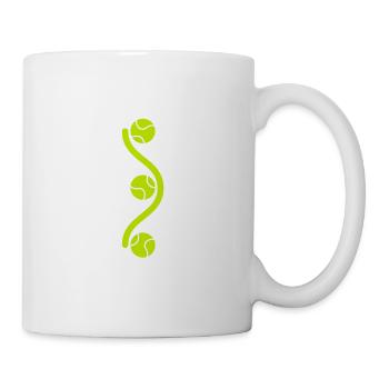 Tennis It s In My DNA Funny Fingerprint - Tasse - Weiß - Rechts