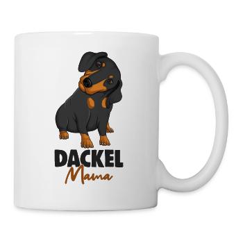 Dackel Mama - Tasse - Weiß - Rechts
