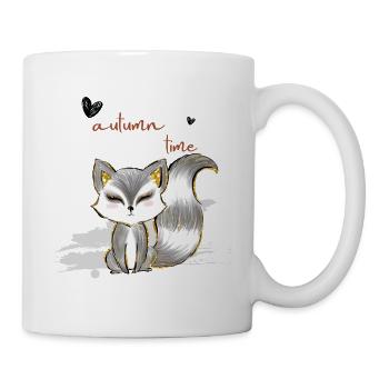 Leaf Autumn Tree Orange Fall Leaves Season - Mug - white - Right