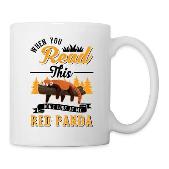 Red Panda Gift Cat Bear - Mug - white - Right