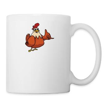 Je ne peux pas. J’ai des projets avec mon poulet. - Mug blanc - blanc - Droite