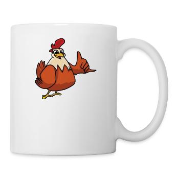 Croyez-moi, je suis propriétaire de poulet - Mug blanc - blanc - Droite