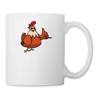 Ich Bin Das Papa-huhn - Tasse - Weiß - Rechts