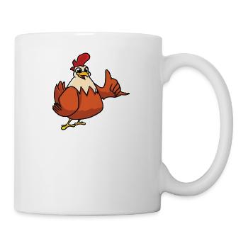 Vous ne pouvez jamais avoir trop de poulets - Mug blanc - blanc - Droite