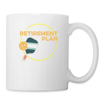 Lustiger Ruhestand Ich plane, Pickleball Pun zu spielen - Tasse - Weiß - Rechts