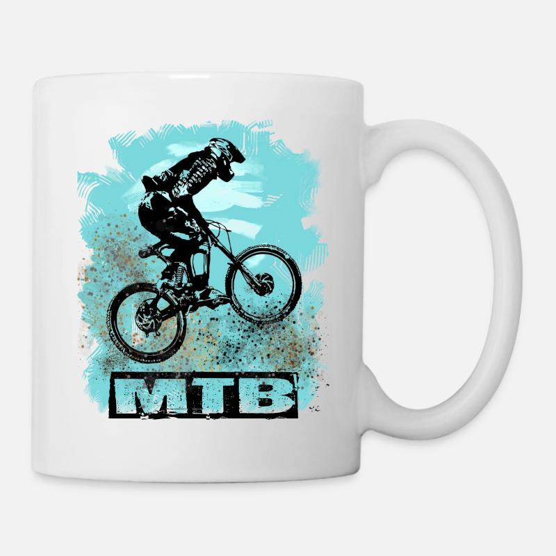MTB Bike - Tasse - Weiß