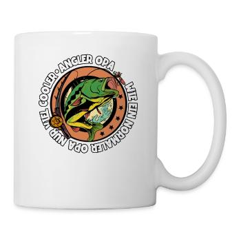 Angeln Angler Opa - Tasse - Weiß - Rechts