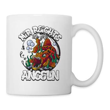 Angler Mir Reichts Ich Geh Angeln - Tasse - Weiß - Rechts