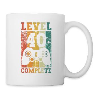 Il y a 40 ans, j’étais le 40 le plus rapide. - Mug blanc - blanc - Droite