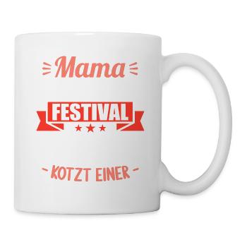 Mama sein auch wie Festival Schlafentzug Schwanger - Tasse - Weiß - Rechts