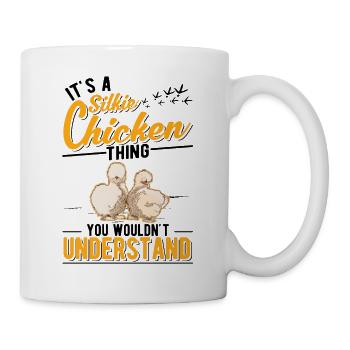 Silk Chicken Silkie Chicken Thing - Mug blanc - blanc - Droite