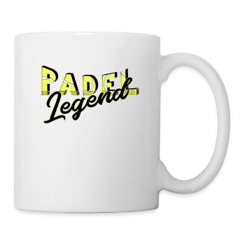 Padel Legende unter Padel Spieler für Padelturnier - Tasse - Weiß - Rechts