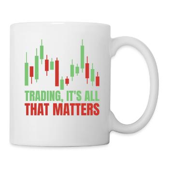 Trading, c’est tout ce qui compte 3 - Mug blanc - blanc - Droite