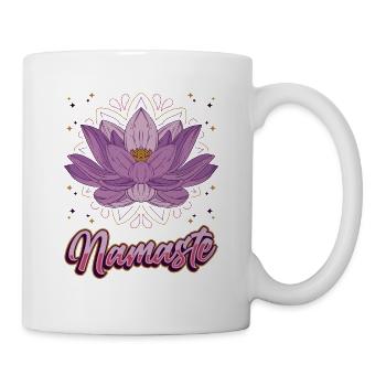 Yoga Meditation Lotus Flower Namaste - Mug - white - Right
