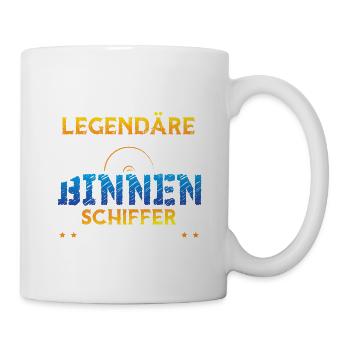 Binnenschiffer Seemann Boot - Tasse - Weiß - Rechts