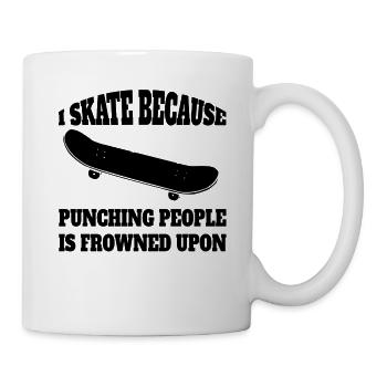 Skateboard Skater Sakten Skateboarding Longboard - Mug blanc - blanc - Droite
