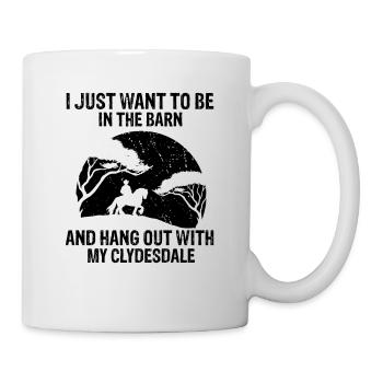 Conception Clydesdale pour clydesdale Riders - Mug blanc - blanc - Droite